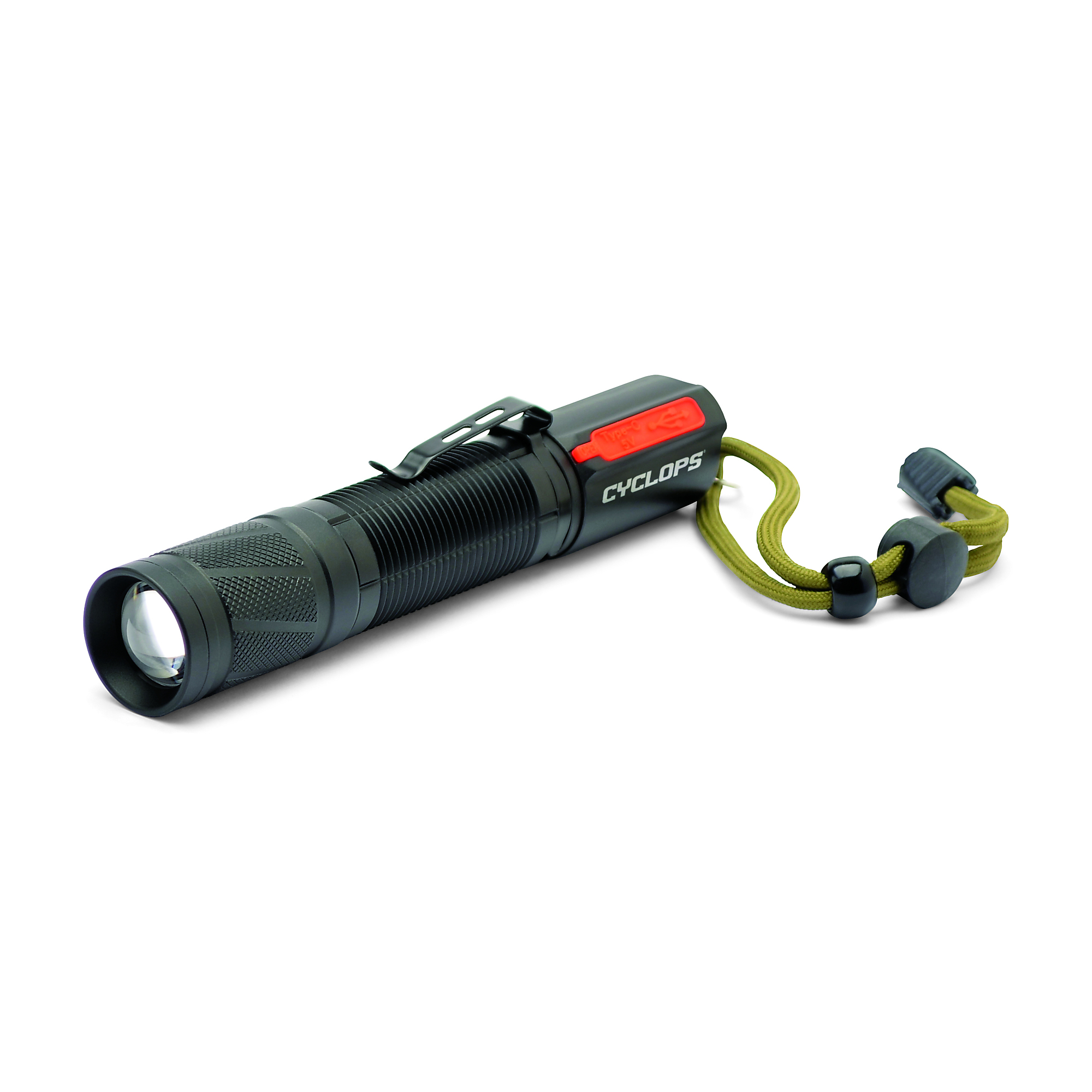 Cyclops, Rechargeable Flashlight, 1200 Lumens, Light Output 1200 lumen, Light Bulb Type LED, Model# CYC-TF1200RC
